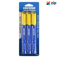 Kincrome K11835 - 3 Piece Yellow Paint Marker Bullet Tip 